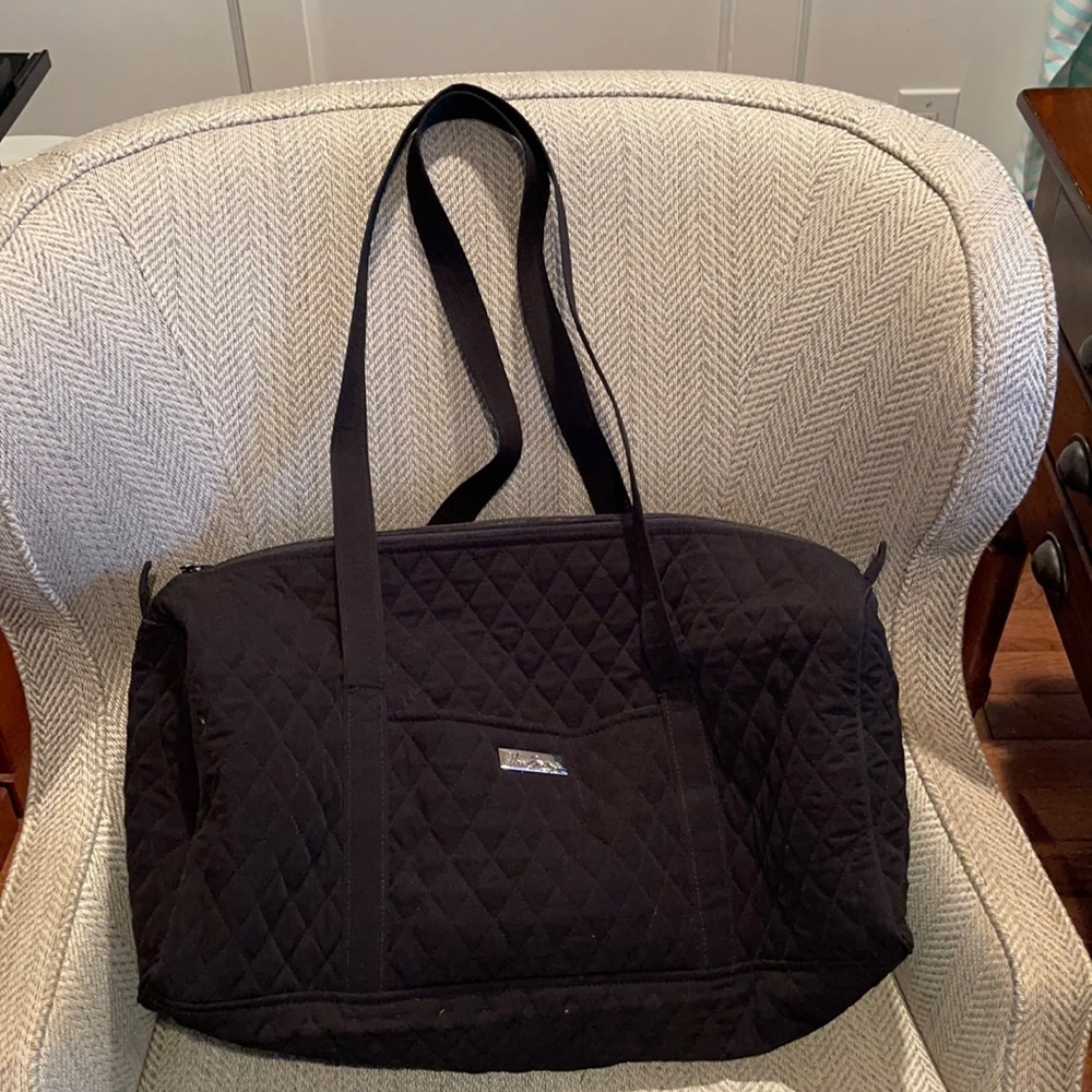 Black quilted Vera Bradley Tote